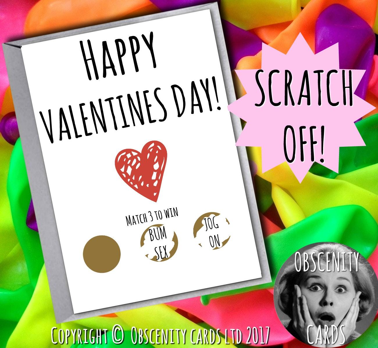 NEW SCRATCH-OFF CARDS! HAPPY VALENTINES DAY! BUM SEX, JOG ON!-0