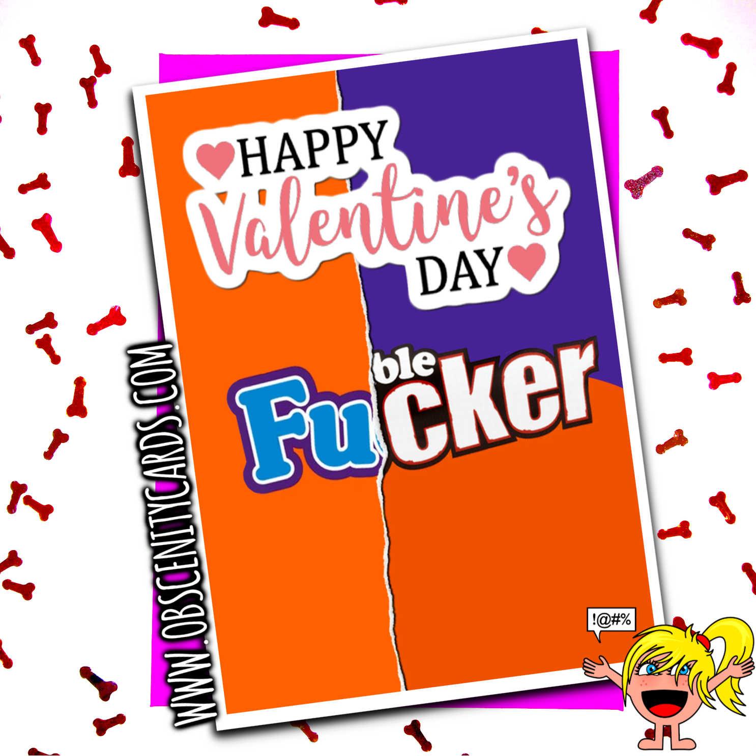HAPPY VALENTINE'S DAY FUCKER CHOCOLATE WRAPPER FUNNY VALENTINES CARD HAPPY VALENTINE'S DAY FUCKER CHOCOLATE WRAPPER FUNNY VALENTINES CARD-0