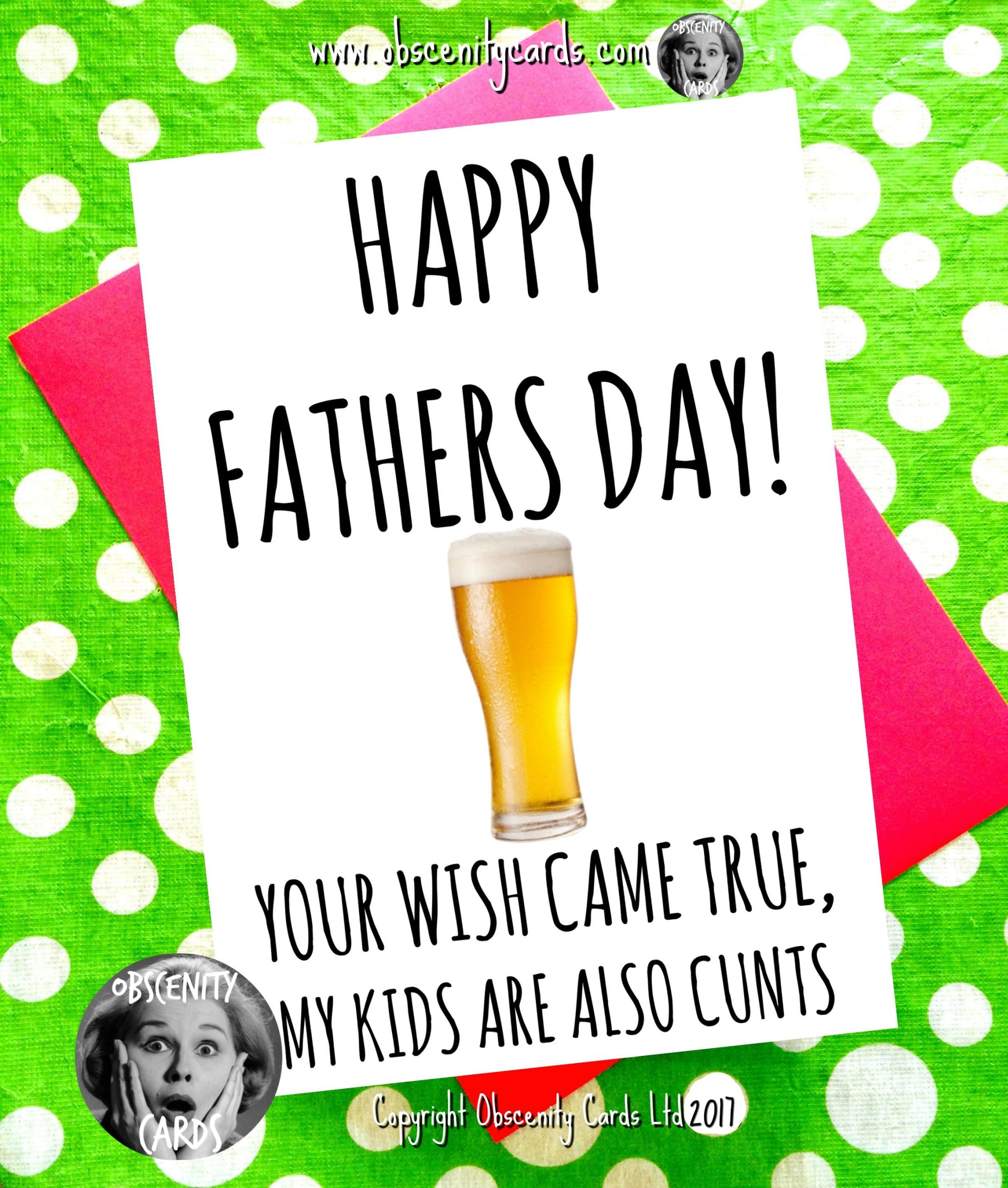 Fathers Day Card - YOUR WISH CAME TRUE, MY KIDS ARE ALSO CUNTS Fathers Day Card - YOUR WISH CAME TRUE, MY KIDS ARE ALSO CUNTS-0
