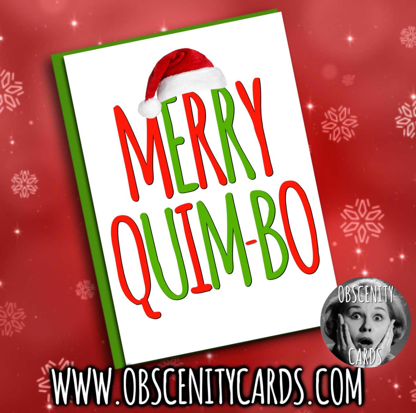 MERRY QUIM-BO FUNNY CHRISTMAS CARD MERRY QUIM-BO FUNNY CHRISTMAS CARD-0