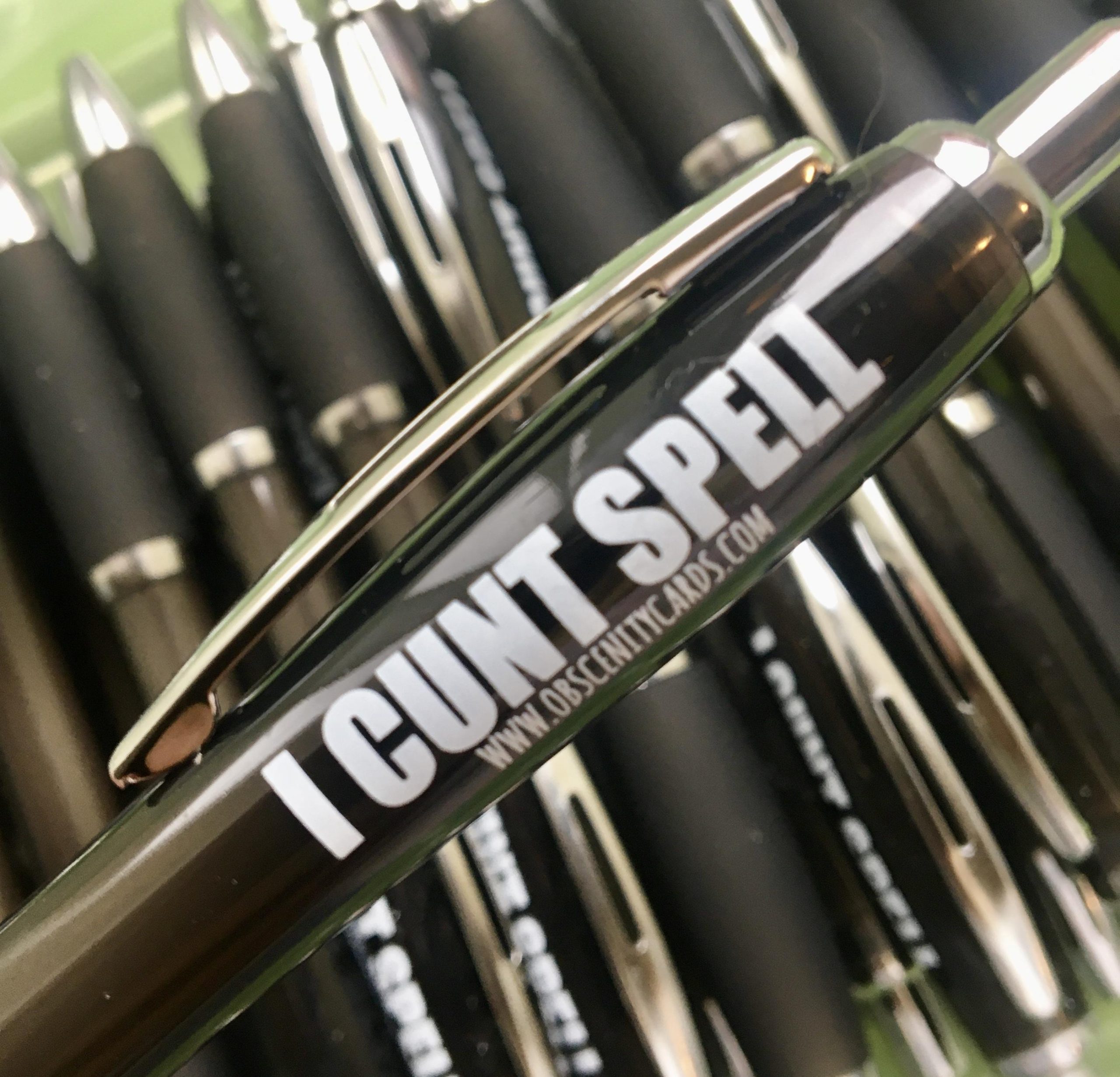 Funny Obscene Profanity Pens, i cunt spell pen by Obscenity Cards-0