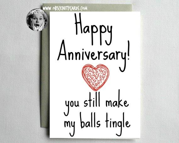 Happy Anniversary Card - You still Make My Balls Tingle Happy Anniversary Card - You still Make My Balls Tingle-0