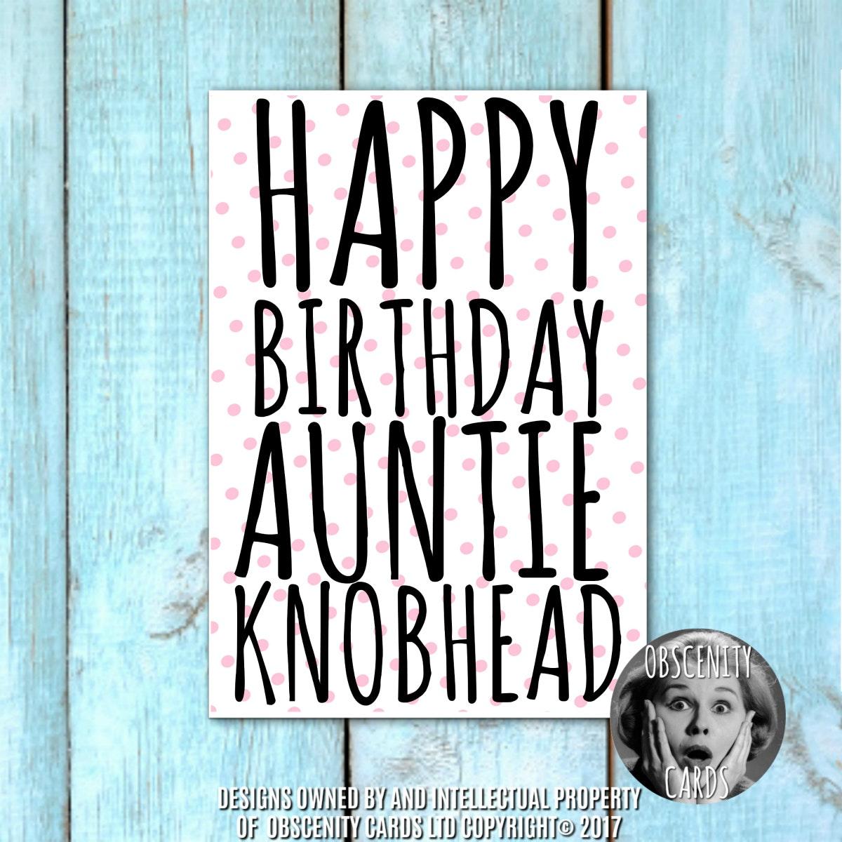 HAPPY BIRTHDAY AUNTIE KNOBHEAD HAPPY BIRTHDAY AUNTIE KNOBHEAD-0