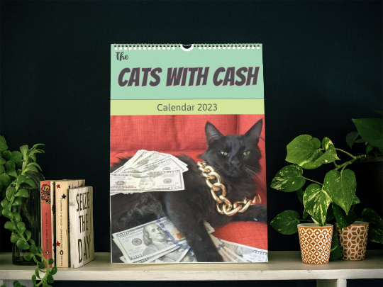 Cats with cash calendar 2023-0