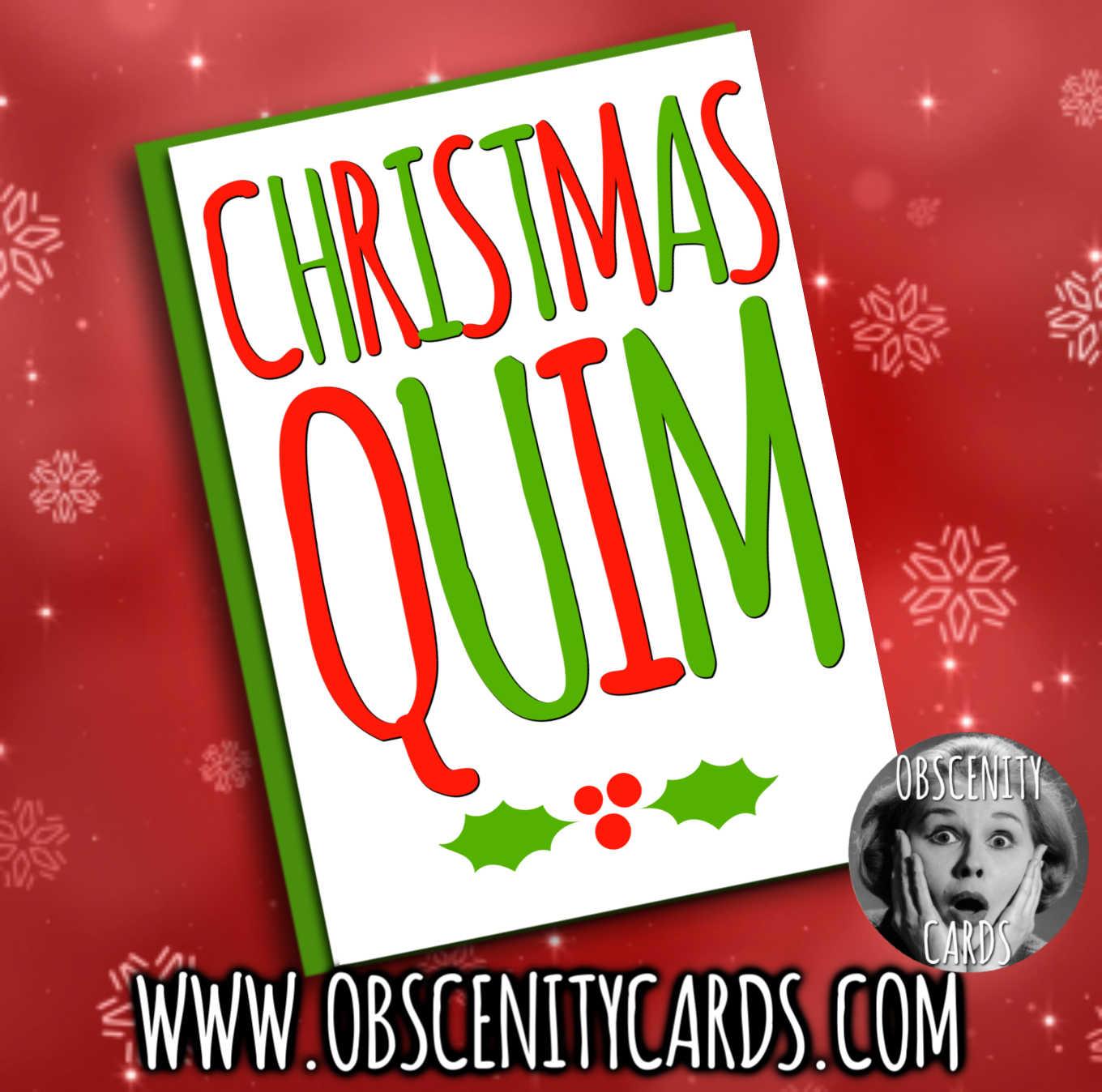 CHRISTMAS QUIM FUNNY CHRISTMAS CARD-0