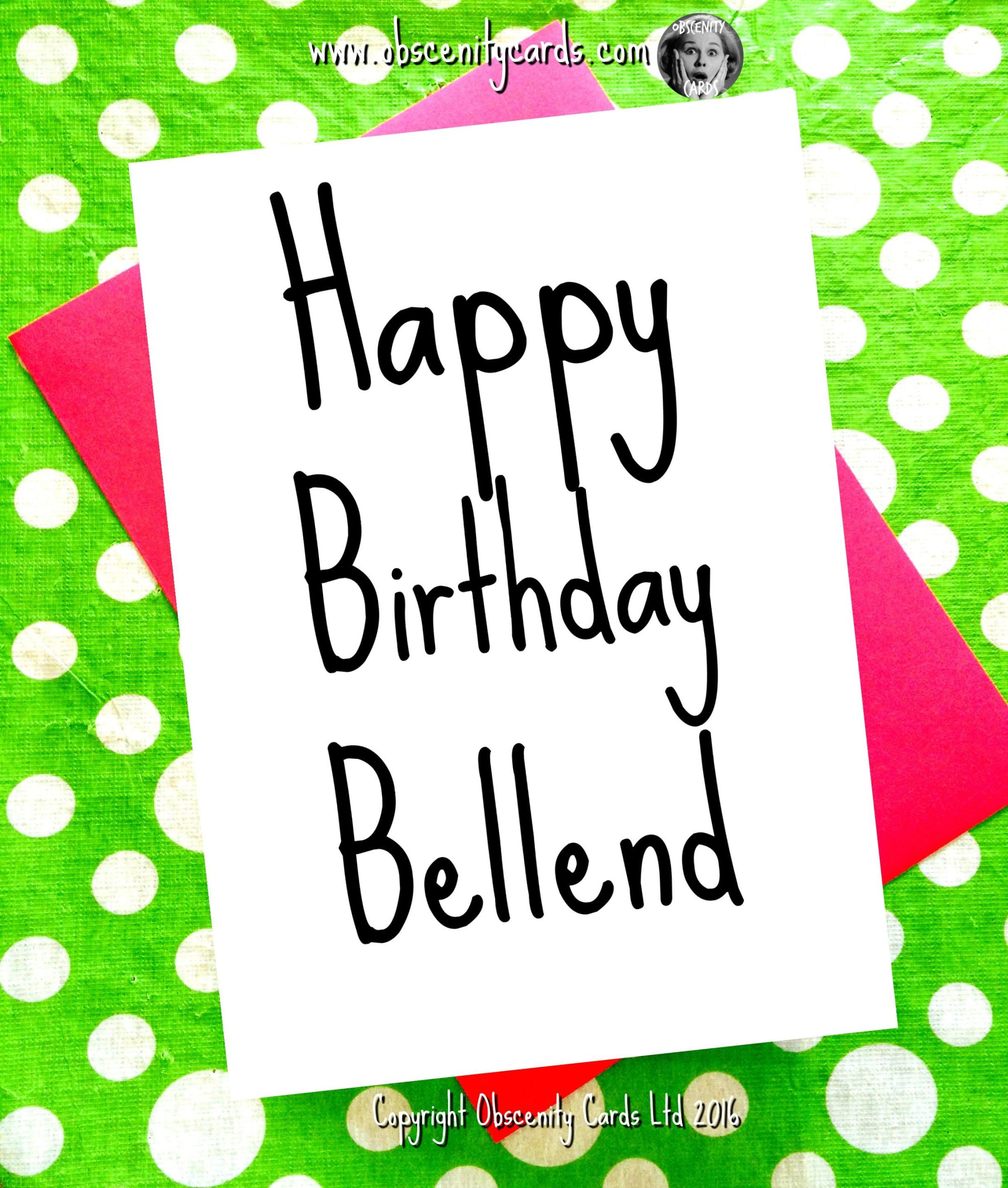 Funny Happy Birthday Card - Bellend-0