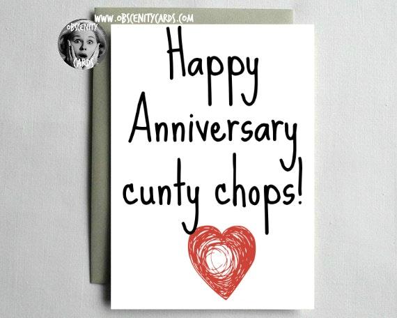 Anniversary Card - Cunty Chops Anniversary Card - Cunty Chops-0