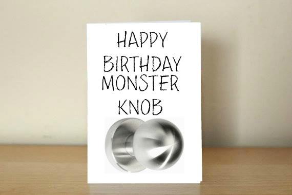 Happy Birthday Card Monster Knob Happy Birthday Card Monster Knob-0