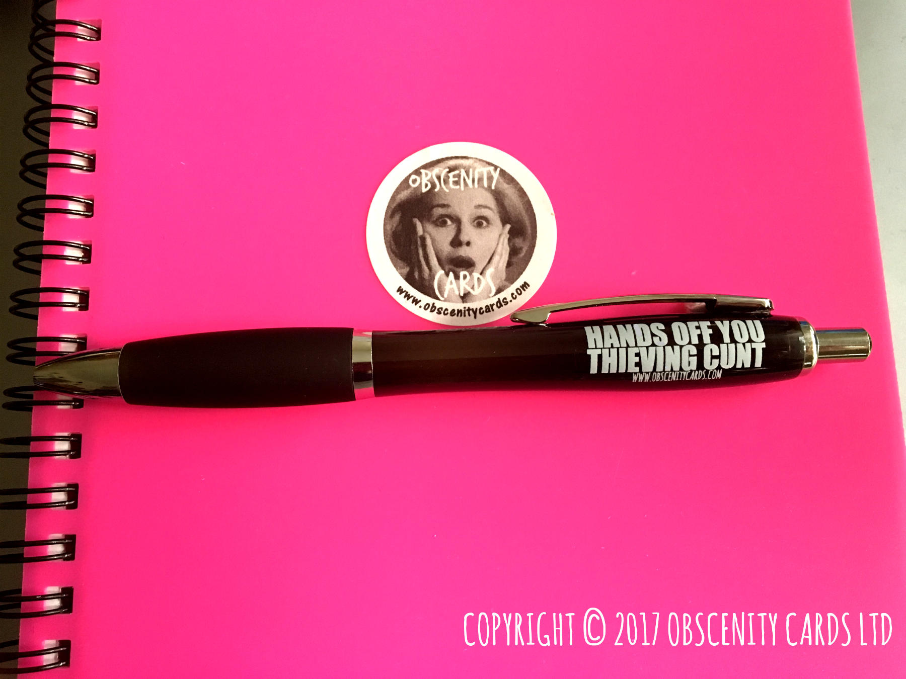 HANDS OFF YOU THIEVING CUNT FUNNY NOVELTY PEN pens funny pens sweary swear novelty adult-1