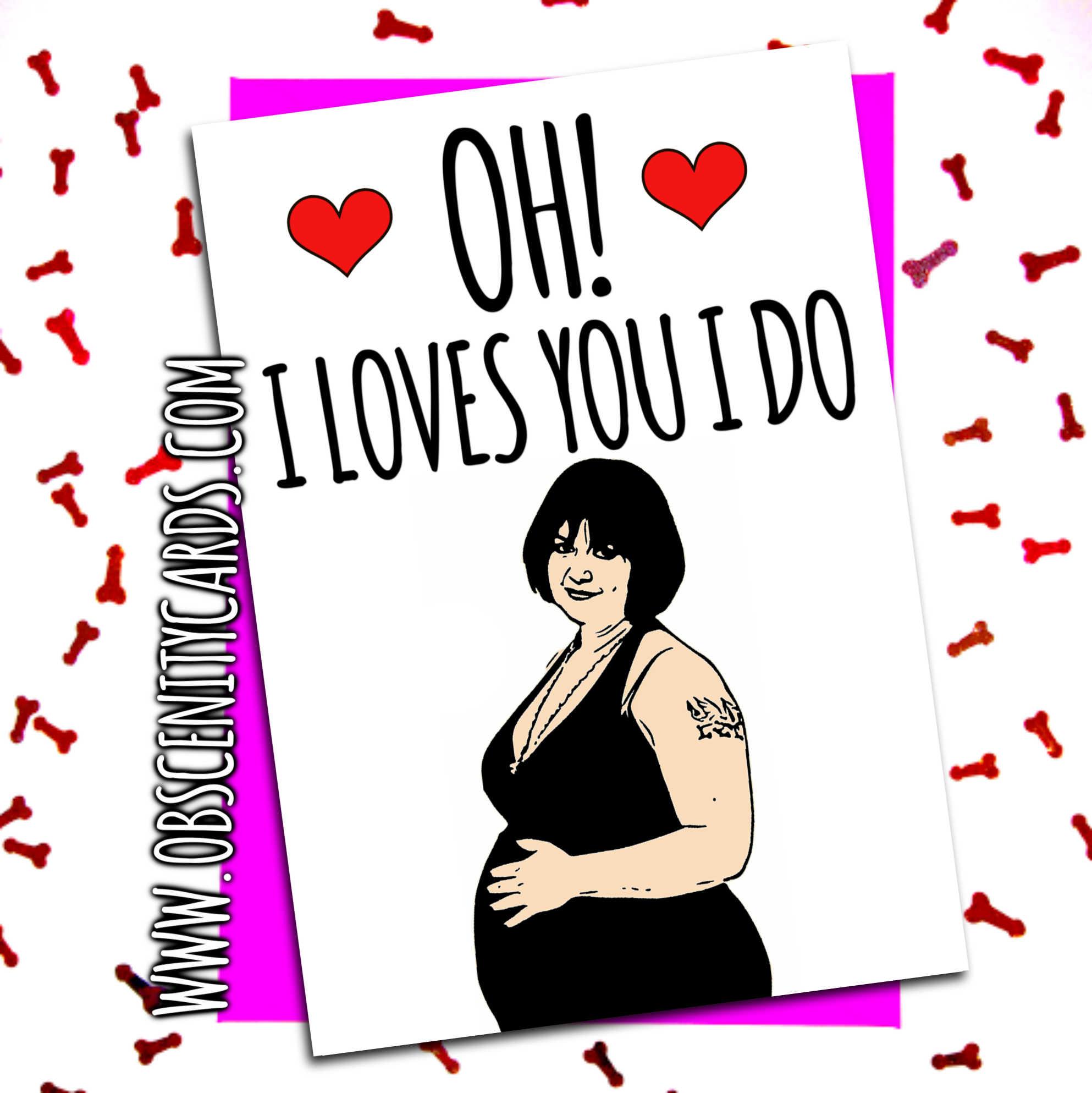 OH! I LOVES YOU NESSA VALENTINE CARD-0